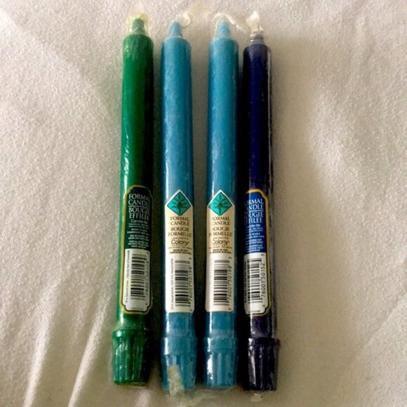 🔻NWT🔻Set of 4 Formal 10 Unscented Candles - Picture 2 of 5